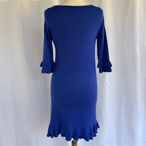 Lilly Pulitzer wool Helena sweater dress royal blue medium - Picture 8 of 16